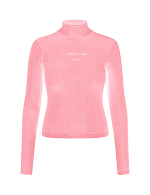 Faye High Neck w/Logo - Cream Pink (Lev Marts 2026)