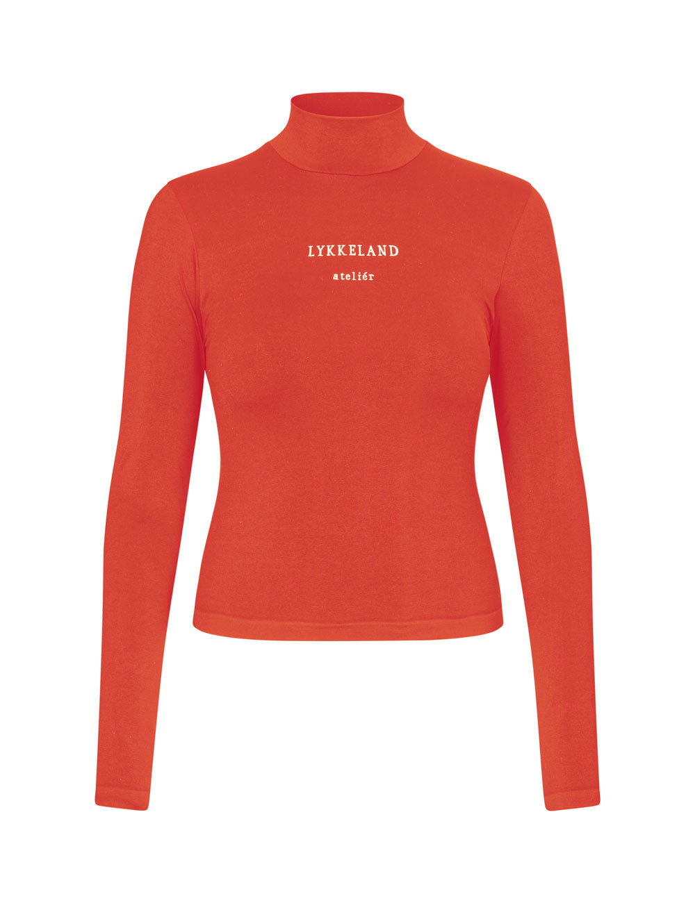 Faye High Neck w/Logo Functional Comfort-Crush Red