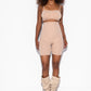 Alturra Highwaist Shaping shorts - Tan