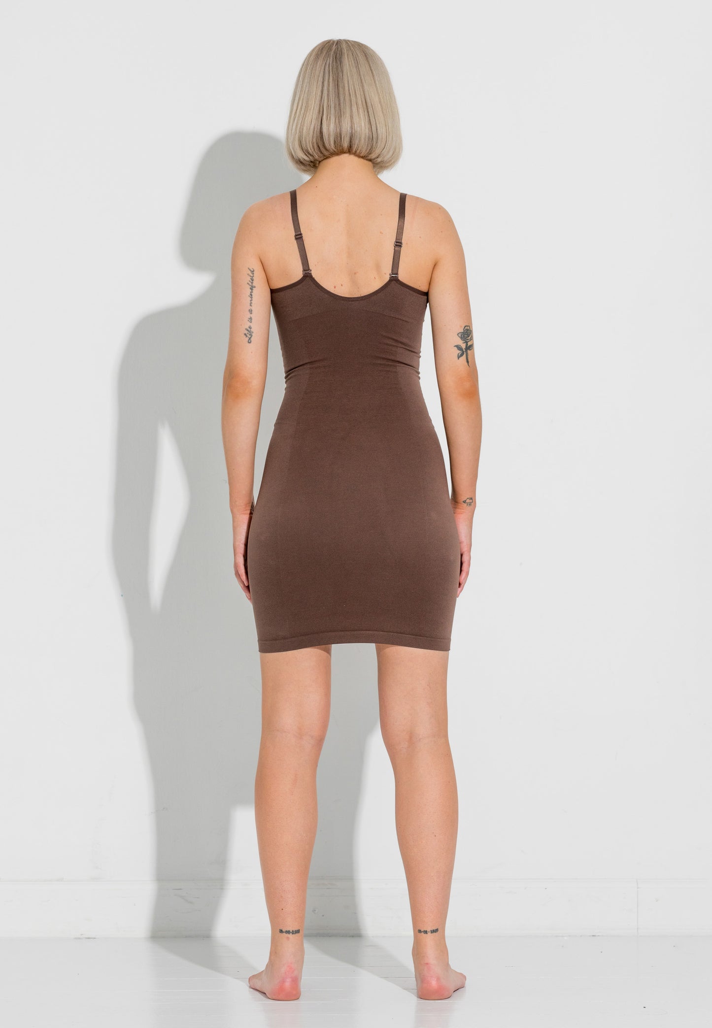 Second Skin Slip Dress - Chocolate