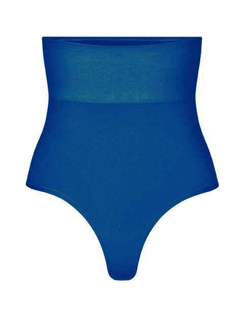 Second Skin High waist thong - Strong Blue