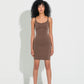 Second Skin Slip Dress - Chocolate