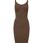 Second Skin Slip Dress - Chocolate