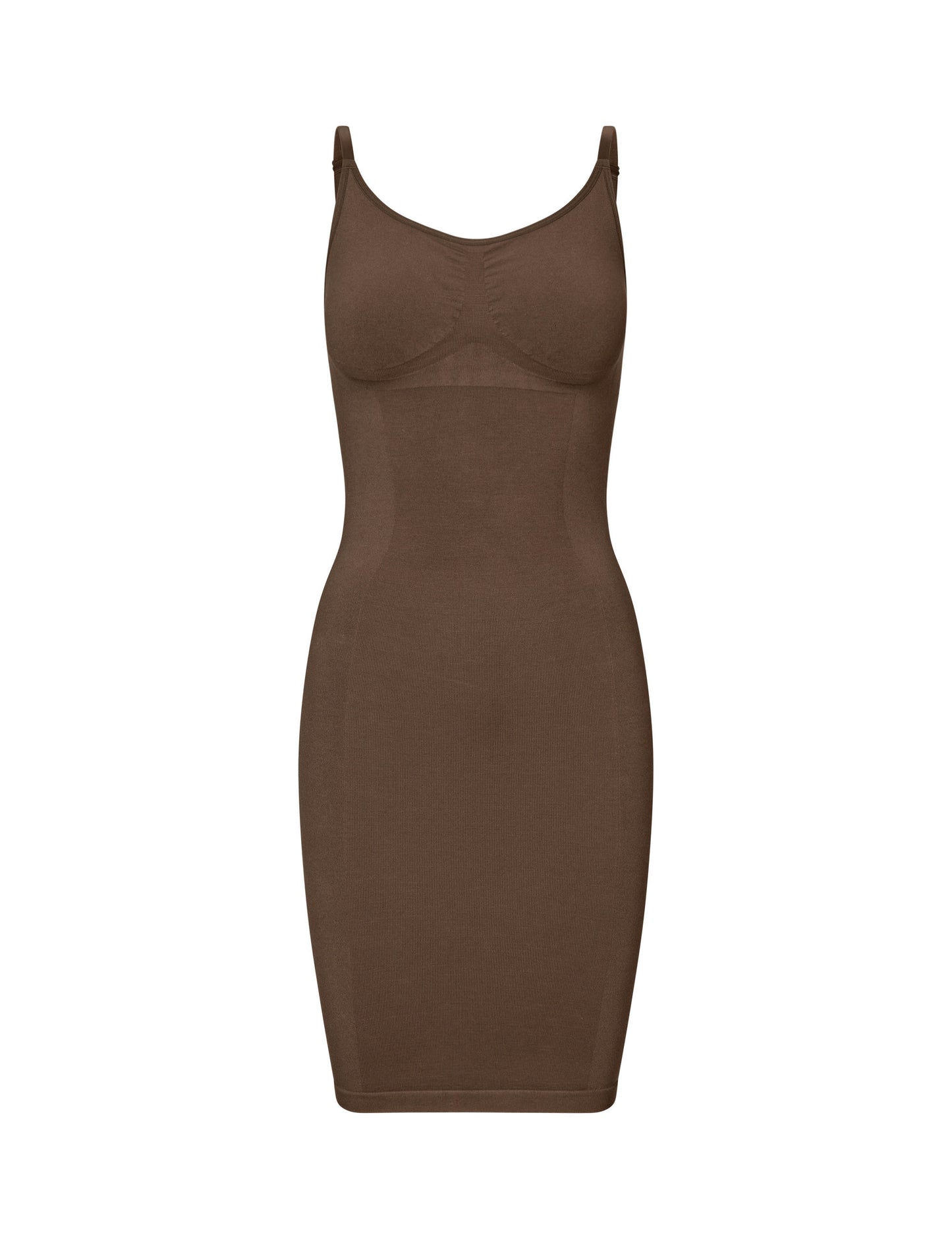 Second Skin Slip Dress - Chocolate