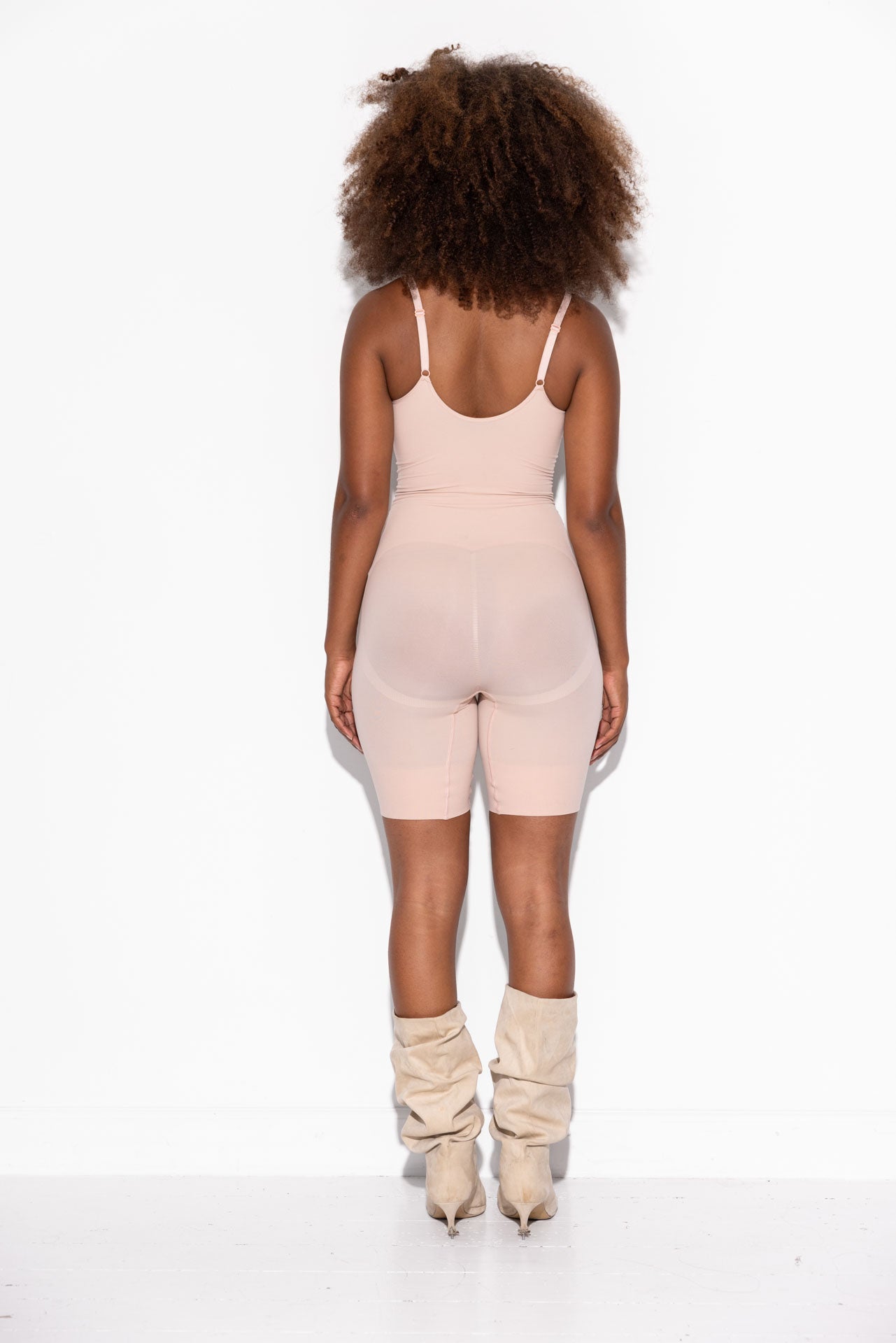 Honey Shaping Bodysuit (Skjult skridt åbning) - Dust Rose