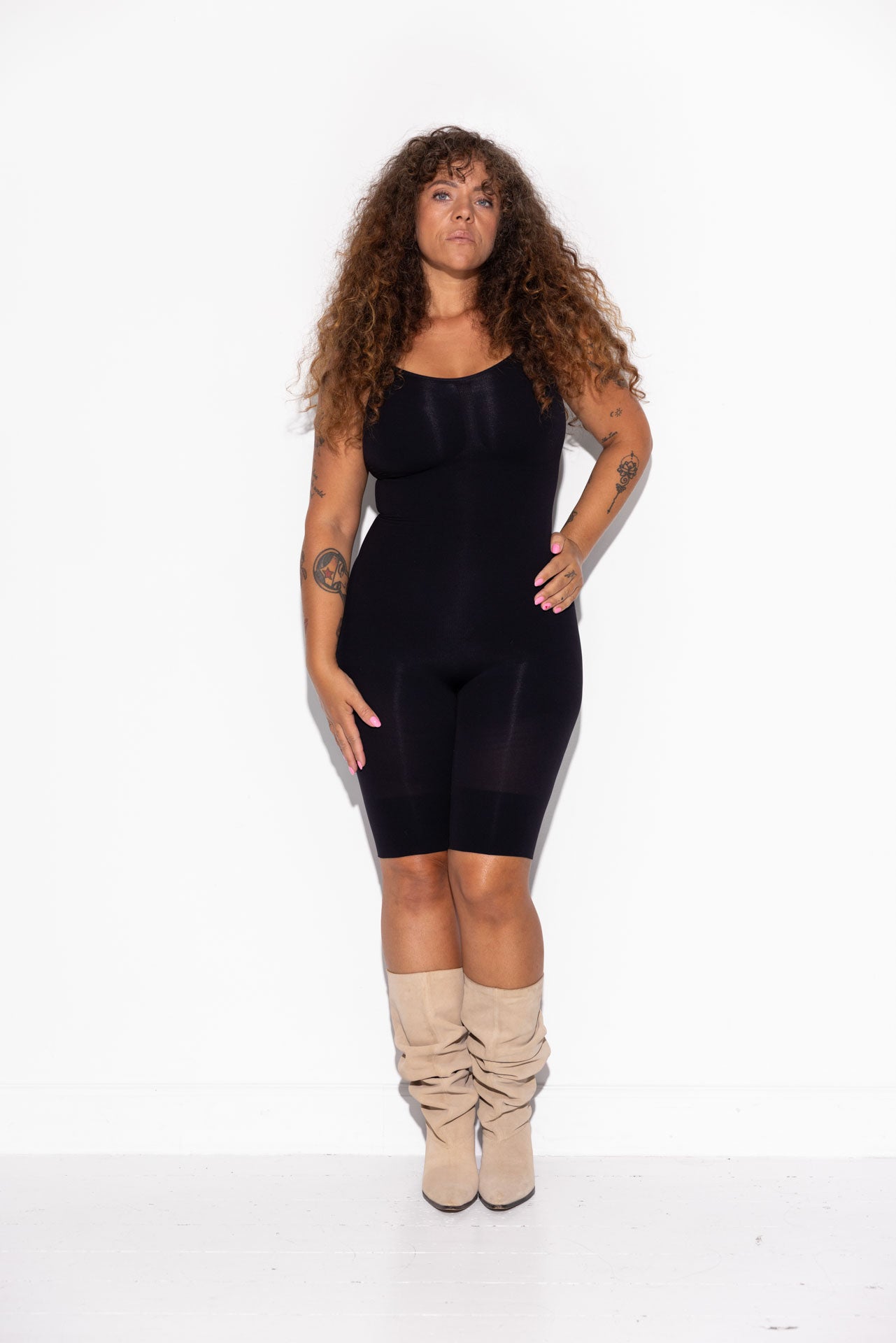 Honey Shaping Bodysuit (Skjult skridt åbning) - Black