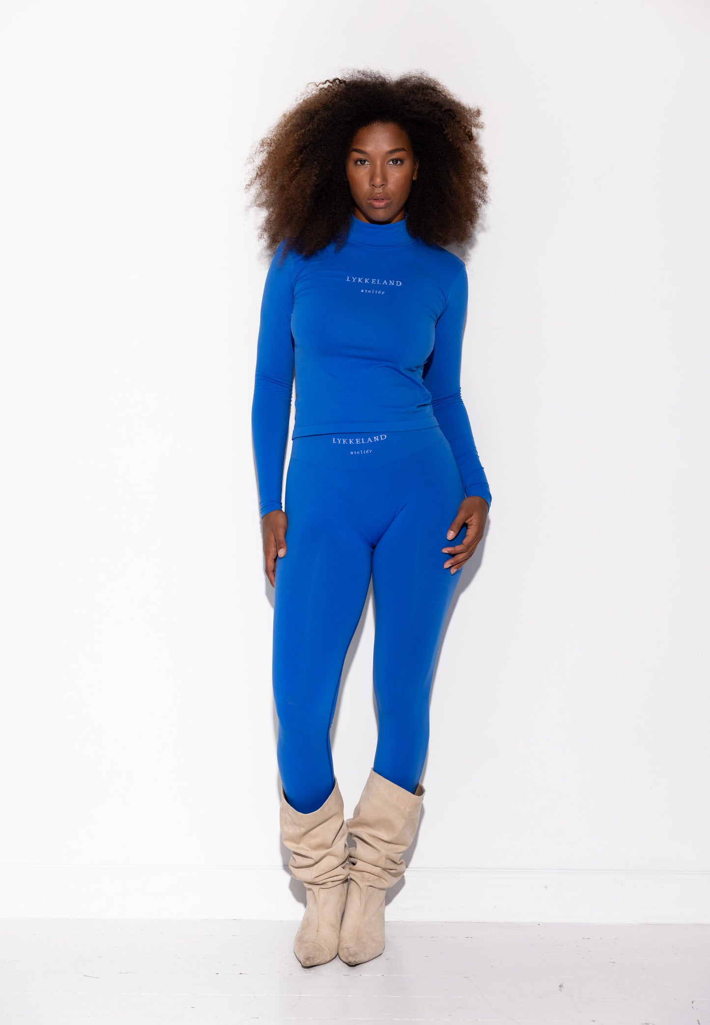 Shilo Scrunch tights w/Logo Functional Comfort - Strong Blue