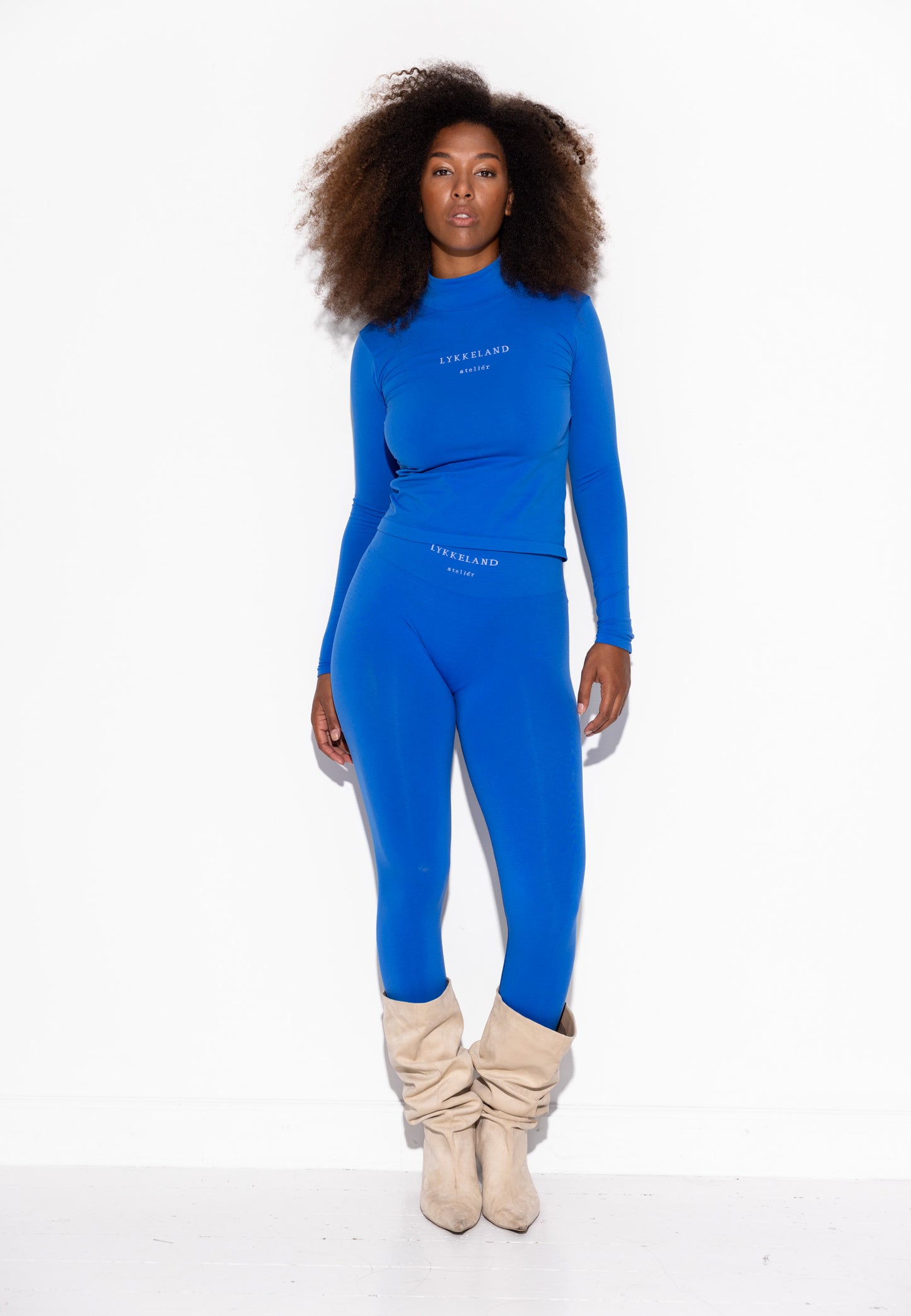 Shilo Scrunch tights w/Logo Functional Comfort - Strong Blue
