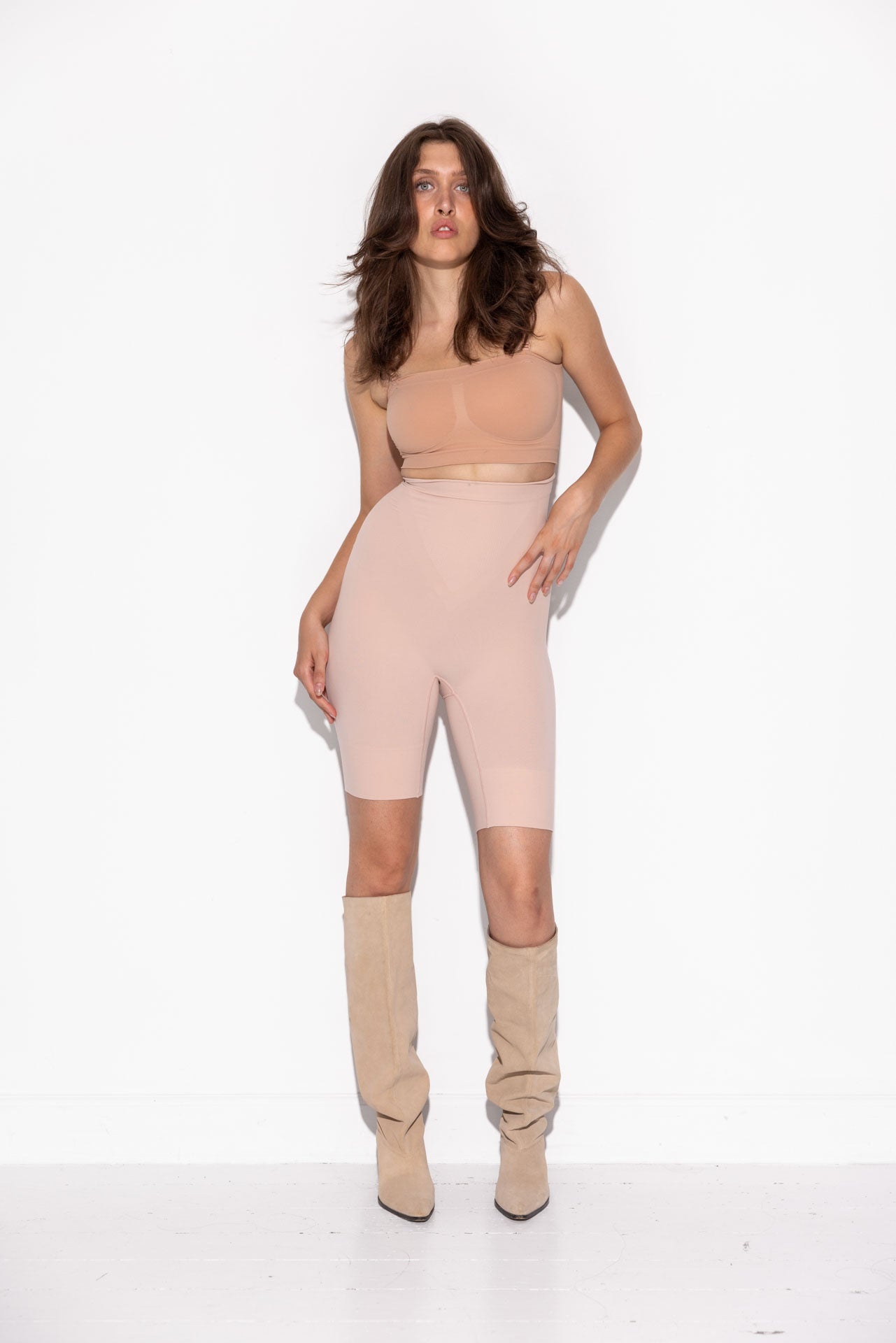 Alfie Shaping Shorts (Skjult åbning i skridtet) - Dust Rose