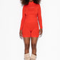 Faye High Neck w/Logo Functional Comfort-Crush Red