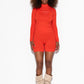 Honest Midwaist Shorts w/Logo Functional Comfort - Crush Red
