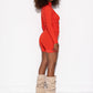 Faye High Neck w/Logo Functional Comfort-Crush Red