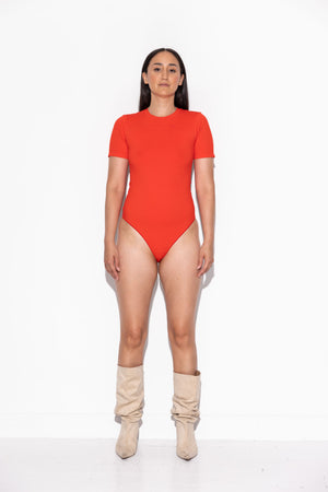 Fearless Bodystocking w/Logo - Crush Red