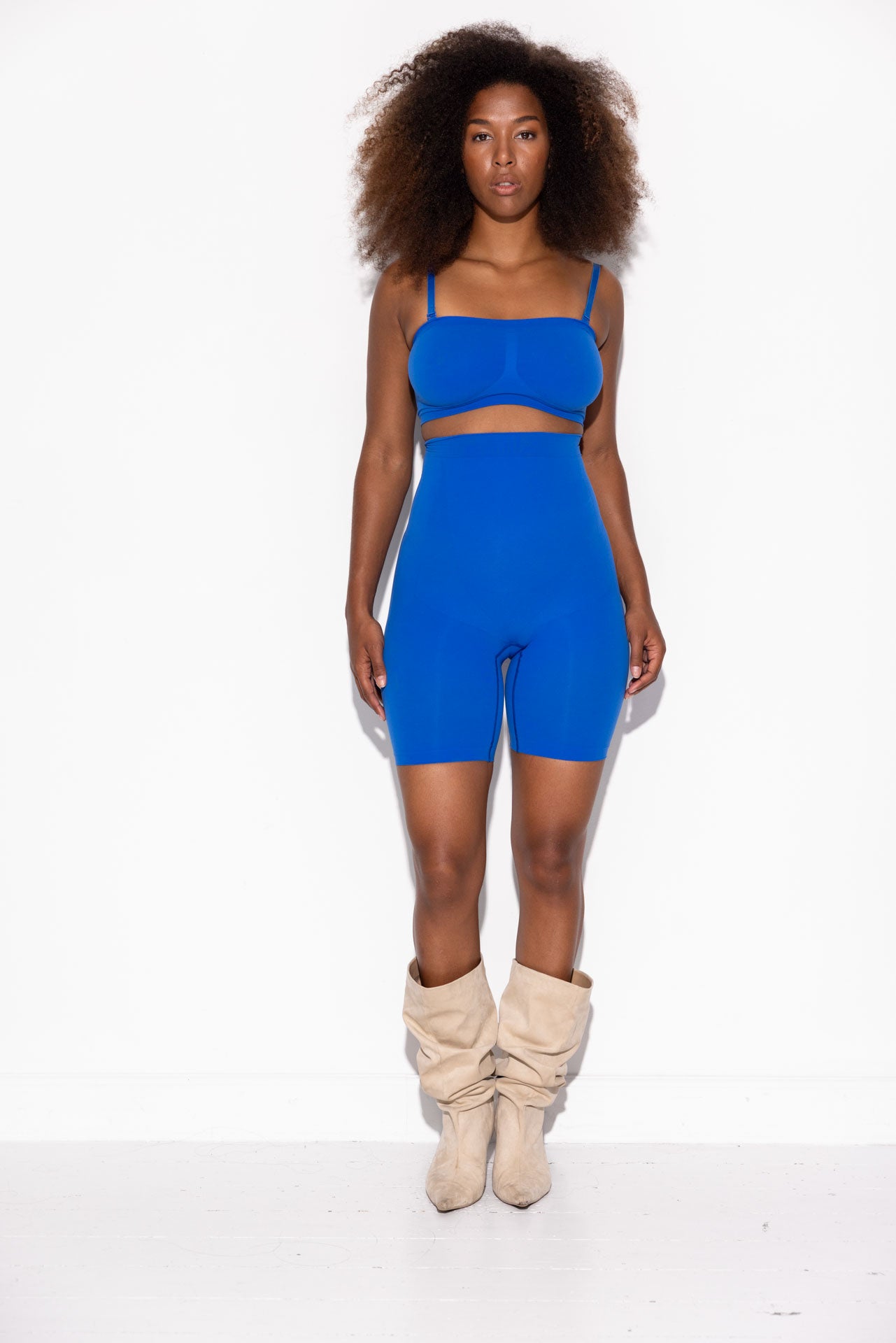 Second Skin Bandauer Top- Strong Blue