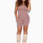 Alturra Highwaist Shaping shorts - Taupe