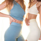 Topping high-waisted leggings