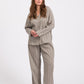 Sleep pajama shirt - dust mint stripe